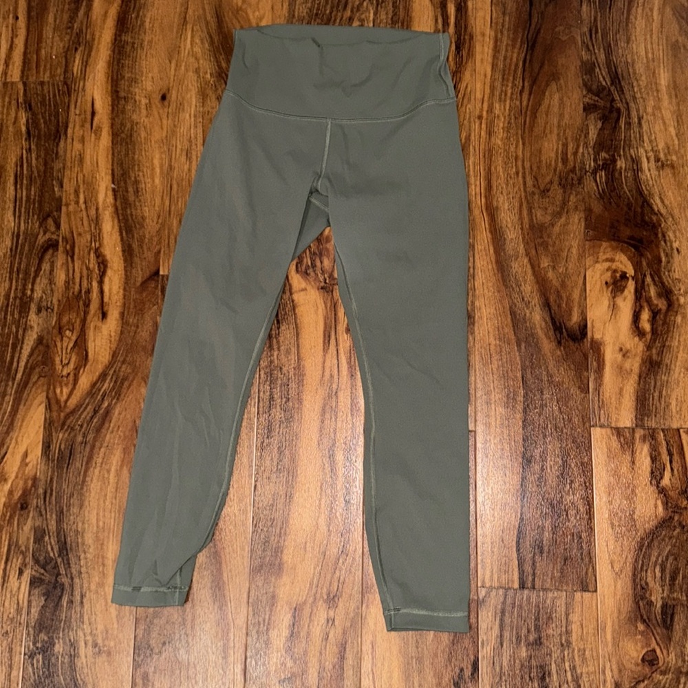 Light Green Cropped Lululemon Leggings